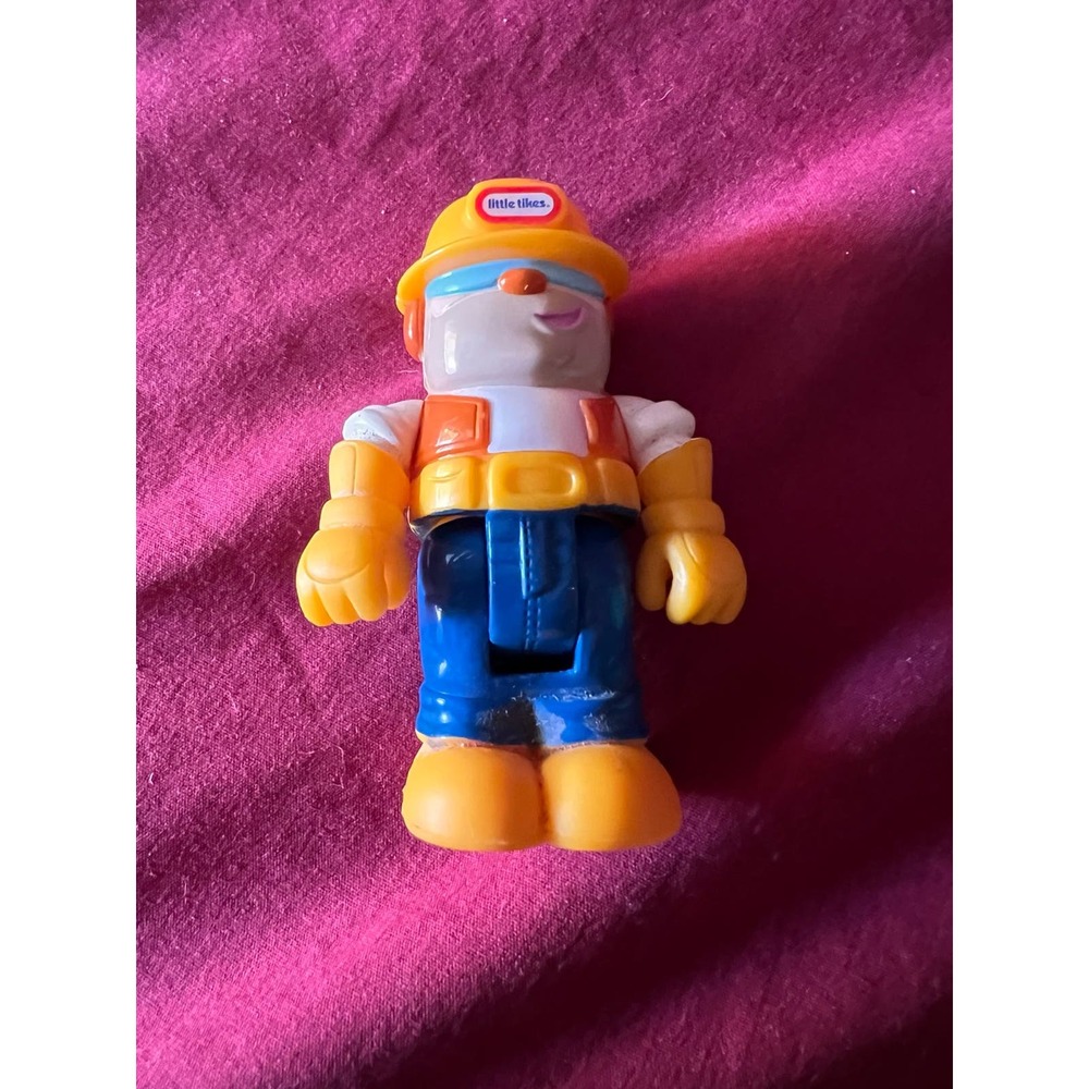 Little Tikes Construction worker man yellow hat blue pants replacement